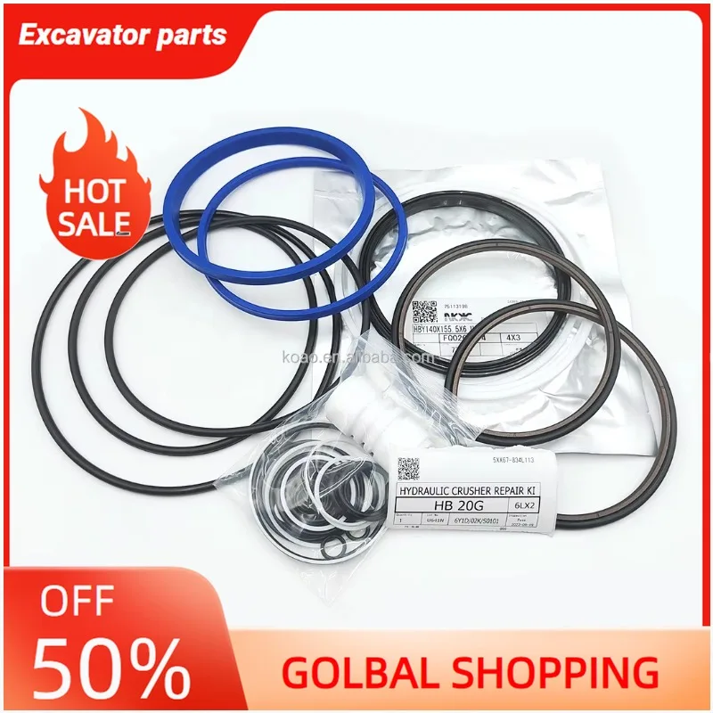 For HB20G Hydraulic Breaker Hammer Seal Kit Essential Product Efficient Sealing
For HB20G Hydraulic Breaker Hammer Seal Kit Essential Product Efficient Sealing