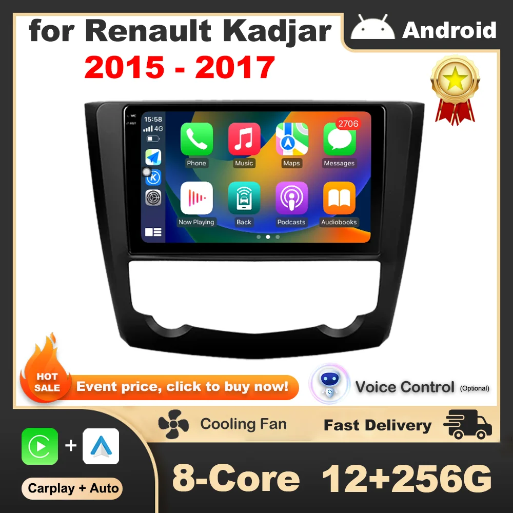 for Renault Kadjar 2015 - 2017 Car Radio Multimedia Player 9 '' Android OS GPS Wireless Carplay Bluetooth WiFi Auto Accessories
for Renault Kadjar 2015 - 2017 Car Radio Multimedia Player 9 '' Android OS GPS Wireless Carplay Bluetooth WiFi Auto Accessories
