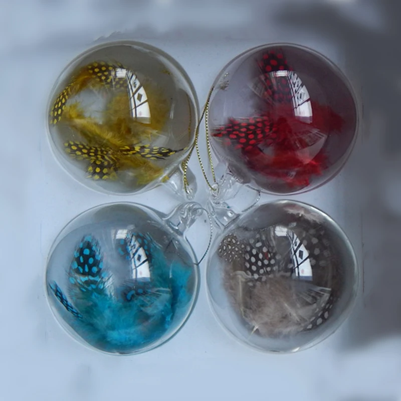 Free Shipping 8pcs/pack Diameter=8cm Inner Feather Transparent Glass Ball Christmas Day Home Decoration Hanging Globe Ornament
Free Shipping 8pcs/pack Diameter=8cm Inner Feather Transparent Glass Ball Christmas Day Home Decoration Hanging Globe Ornament