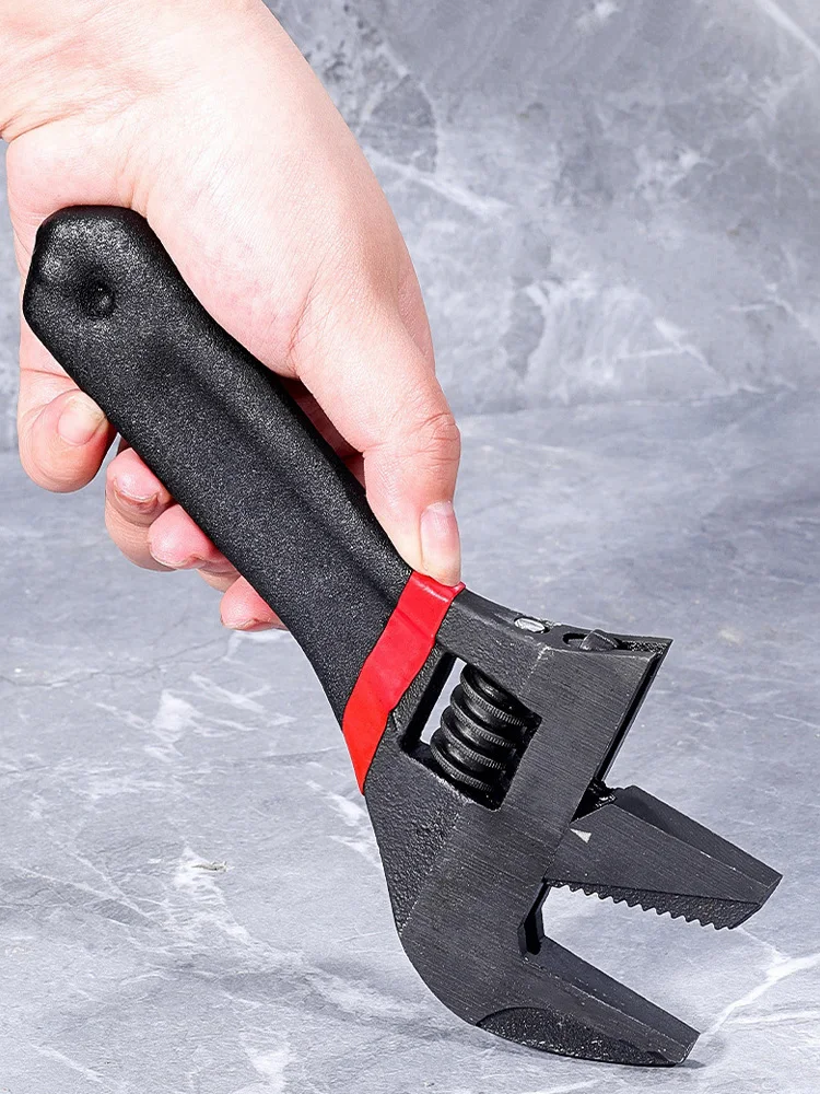 1 Pcs Black 6 Inches Handle Adjustable Wrench Oversized Open Bathroom Wrench Mini Small Board Large-diameter Adjustable
1 Pcs Black 6 Inches Handle Adjustable Wrench Oversized Open Bathroom Wrench Mini Small Board Large-diameter Adjustable