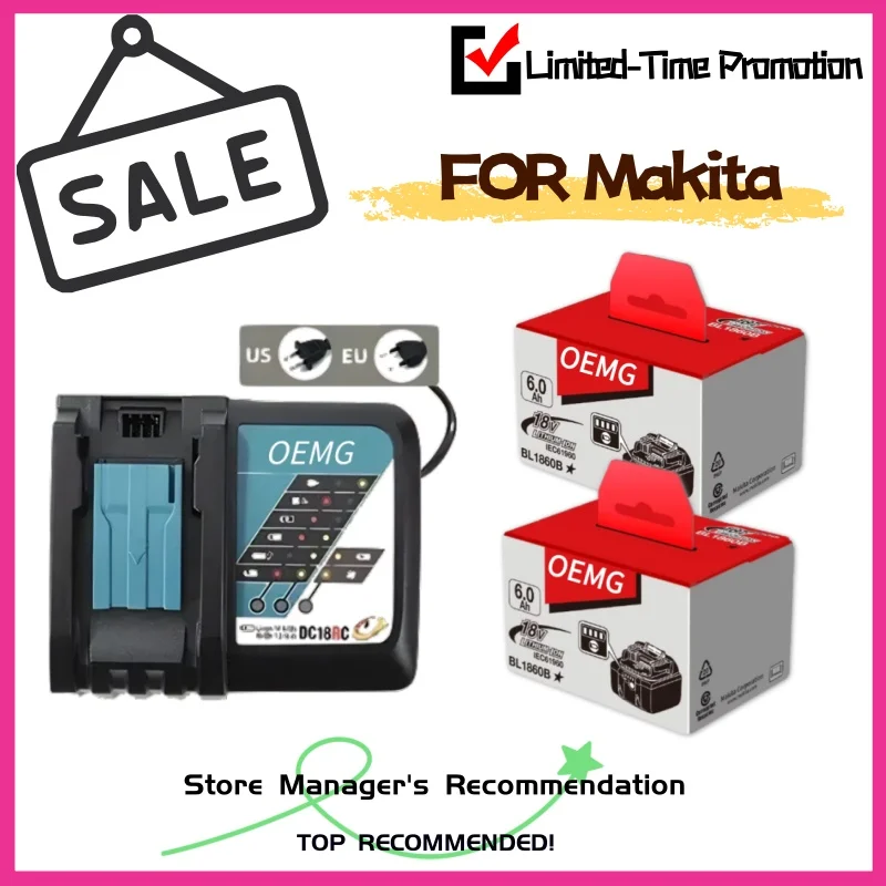 FOR Makita 18V 6.0Ah LXT Battery: Fast Charging Under 45-min charge, 18V 6.0Ah power. Star Protection extends life for pros
FOR Makita 18V 6.0Ah LXT Battery: Fast Charging Under 45-min charge, 18V 6.0Ah power. Star Protection extends life for pros