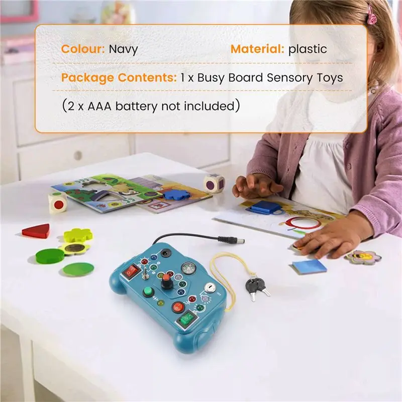AS96-NEW Busy Board Sensory Cartoon With LED Light Switch Control Board Travel Activities Children Game
AS96-NEW Busy Board Sensory Cartoon With LED Light Switch Control Board Travel Activities Children Game