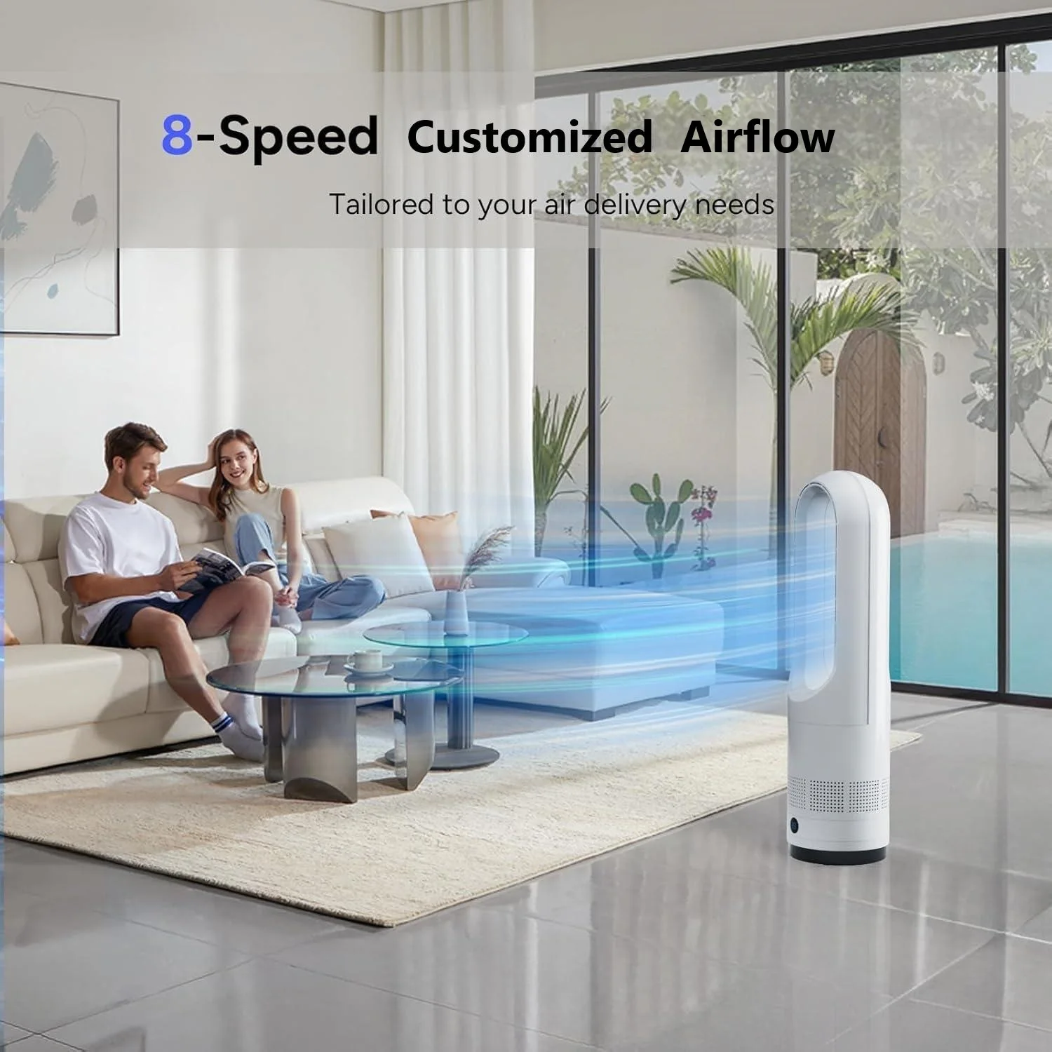 2025 Portable Electric Standing 2 in 1 Cooling and Heating Bladeless Tower Fan Table Fan With Tuya APP
2025 Portable Electric Standing 2 in 1 Cooling and Heating Bladeless Tower Fan Table Fan With Tuya APP