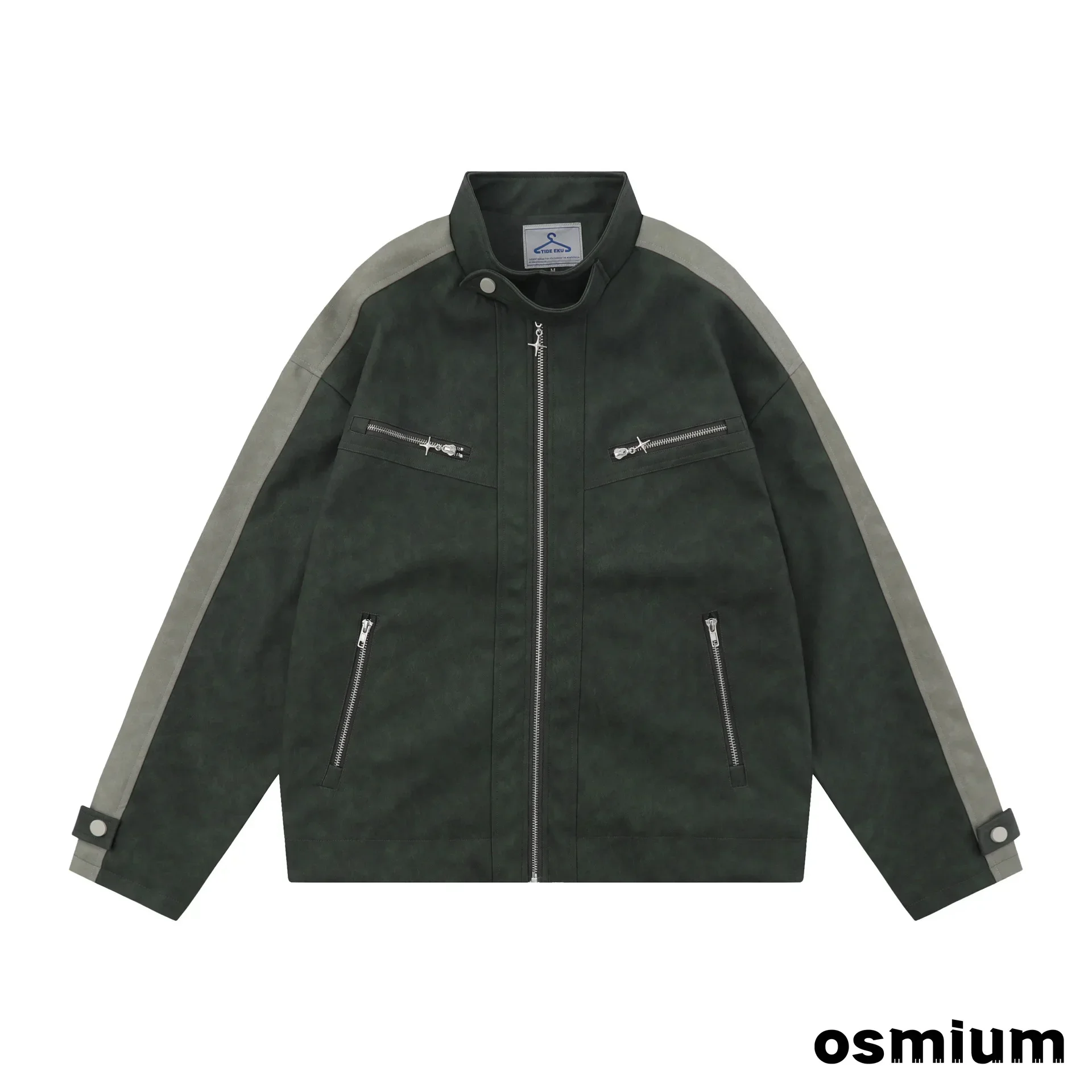 Mens Stand Collar American Style Retro Jacket Oversize Men Contrasting Color Multi-pocket Loose Zipper Coat Casual Jacket Male
Mens Stand Collar American Style Retro Jacket Oversize Men Contrasting Color Multi-pocket Loose Zipper Coat Casual Jacket Male