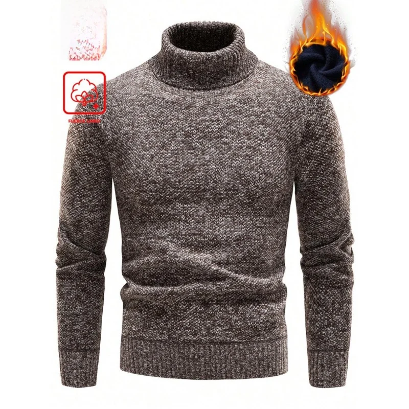 High Collar Fleece Lined Sweater Women's Cashmere Knitwear Embellished Not Deformable Nine Sleeve Length Lightweight Spring
High Collar Fleece Lined Sweater Women's Cashmere Knitwear Embellished Not Deformable Nine Sleeve Length Lightweight Spring