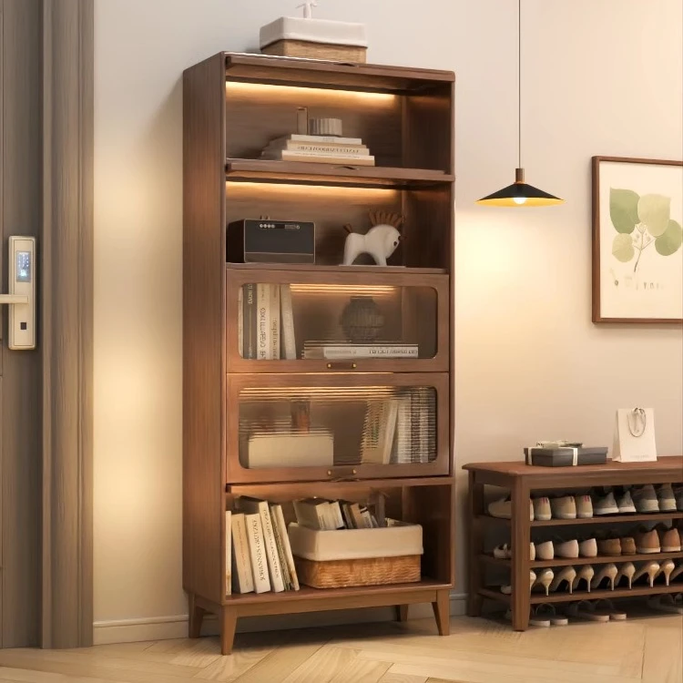 Solid wood bookcase dust-proof with glass door bookshelf shelf with door floor-to-ceiling household living room American bookcas
Solid wood bookcase dust-proof with glass door bookshelf shelf with door floor-to-ceiling household living room American bookcas