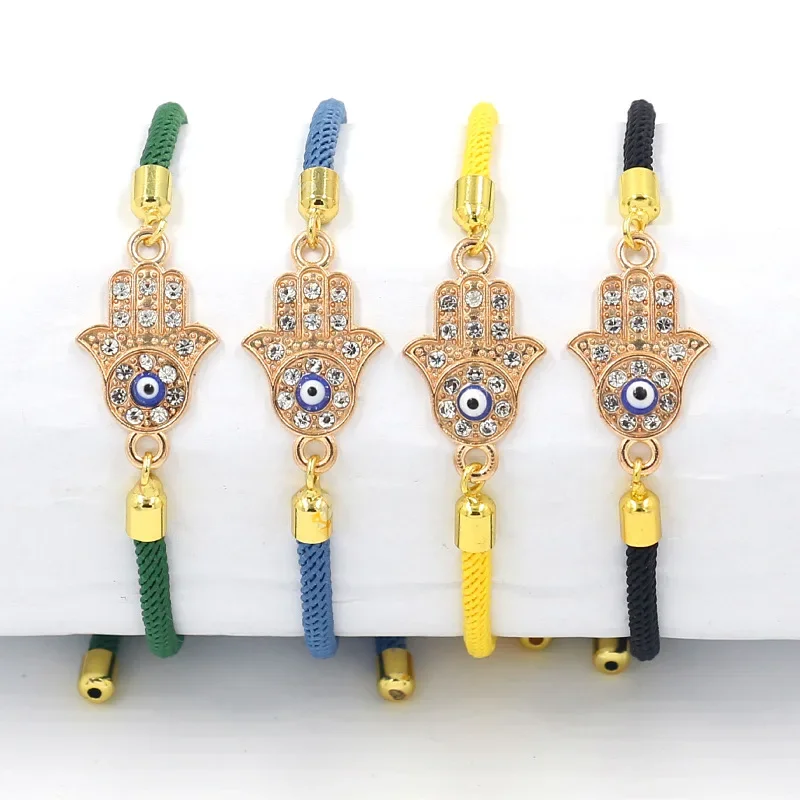 Fashion Lucky Micro Inlaid Fatima Palm Oil Evil Eye Bracelet Simple Versatile Milan Rope Evil Eye Bracelet for Men Women Jewelry
Fashion Lucky Micro Inlaid Fatima Palm Oil Evil Eye Bracelet Simple Versatile Milan Rope Evil Eye Bracelet for Men Women Jewelry