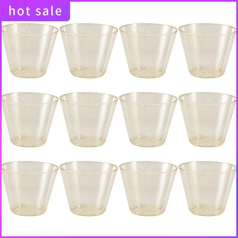 HGSW-Golden Plastic Cup Disposable Water Cup Golden Powder 90OZ Juice Cup Dessert Cup Mousse Cup Wedding Tableware Decoration
HGSW-Golden Plastic Cup Disposable Water Cup Golden Powder 90OZ Juice Cup Dessert Cup Mousse Cup Wedding Tableware Decoration