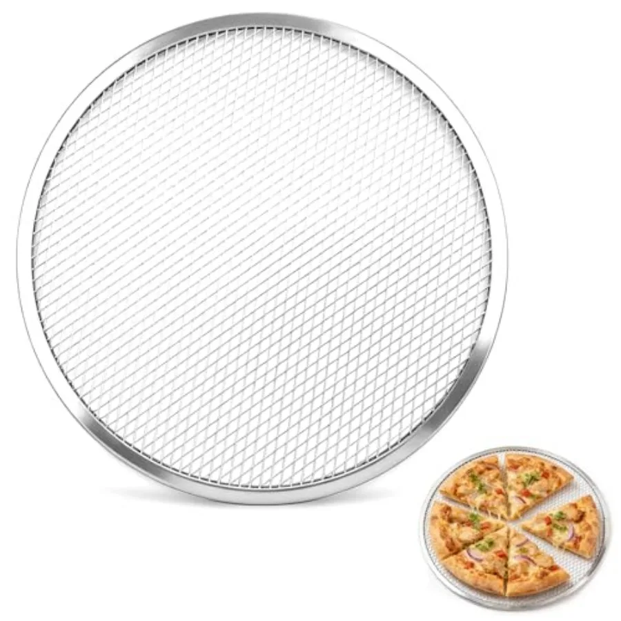 1-pack 10 Inch Pizza Pan for Oven- Nonstick Pizza Baking Screen with Reinforced Rim - Round Pizza Tray For Oven BBQ - Heat Dist
1-pack 10 Inch Pizza Pan for Oven- Nonstick Pizza Baking Screen with Reinforced Rim - Round Pizza Tray For Oven BBQ - Heat Dist