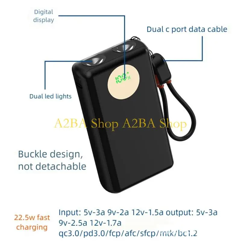 A2BA Power Banks DIY 2x21700 Корпус аккумулятора с поддержкой быстрой зарядки 22,5 Вт
A2BA Power Banks DIY 2x21700 Корпус аккумулятора с поддержкой быстрой зарядки 22,5 Вт