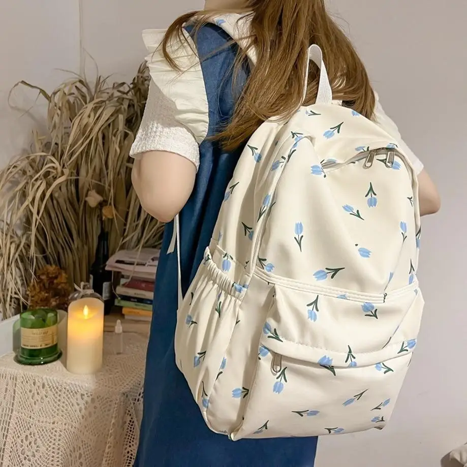 Fresh Women Floral Large Capacity Backpacks Schoolbag For Kawaii Girls Student Waterproof Backpack Cute Teenager Travel Book Bag
Fresh Women Floral Large Capacity Backpacks Schoolbag For Kawaii Girls Student Waterproof Backpack Cute Teenager Travel Book Bag