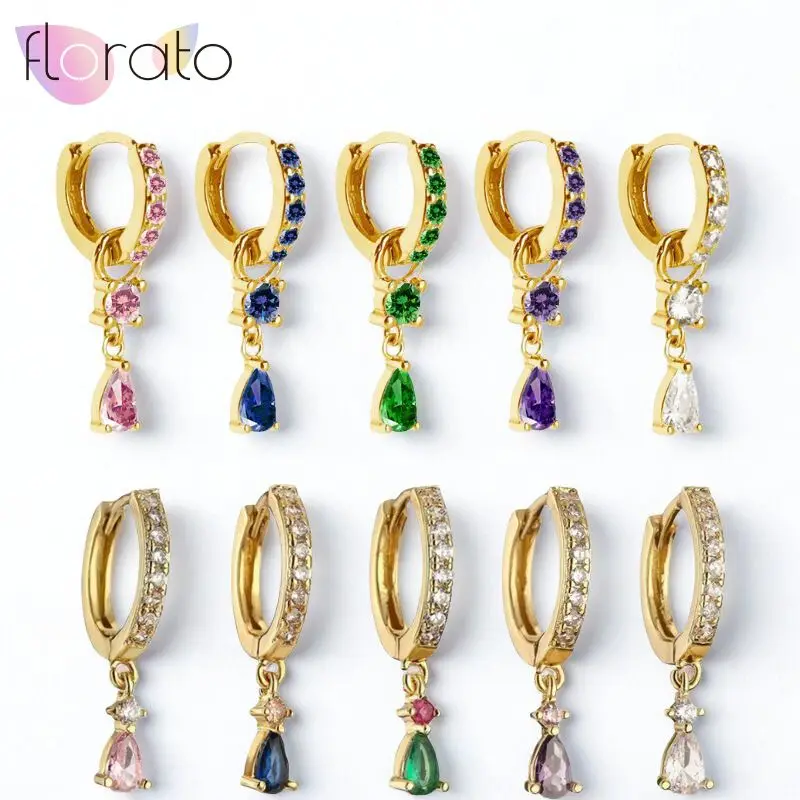 925 Sterling Silver Needle Advanced Geometric Design Colorful Micro-set Water Drop Zircon Pendant Earrings Fashion Jewelry Gifts
925 Sterling Silver Needle Advanced Geometric Design Colorful Micro-set Water Drop Zircon Pendant Earrings Fashion Jewelry Gifts