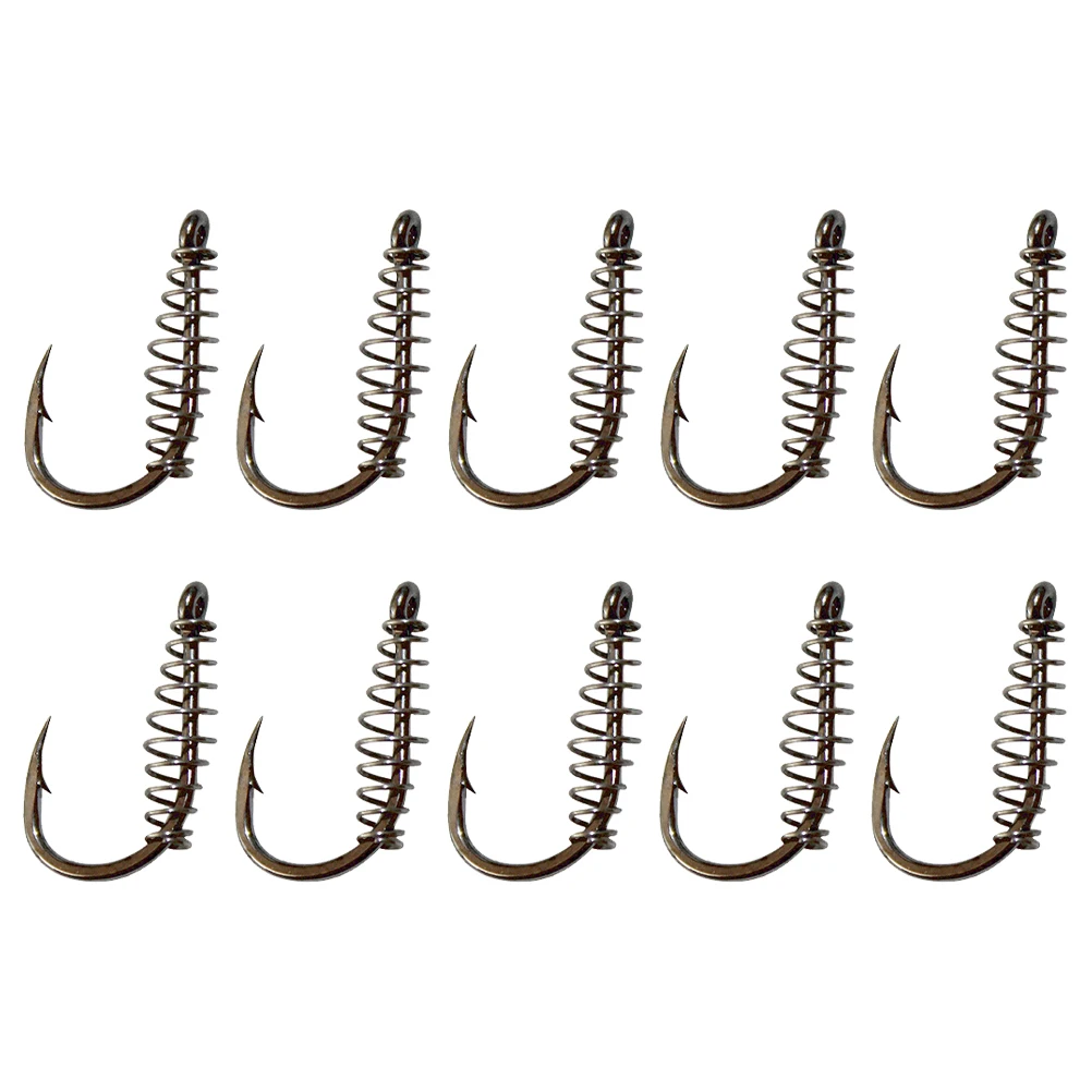 10 Pcs Sea Fishing Hook Group Dough Bait Spring Hooks Round High-carbon Steel Carp
10 Pcs Sea Fishing Hook Group Dough Bait Spring Hooks Round High-carbon Steel Carp
