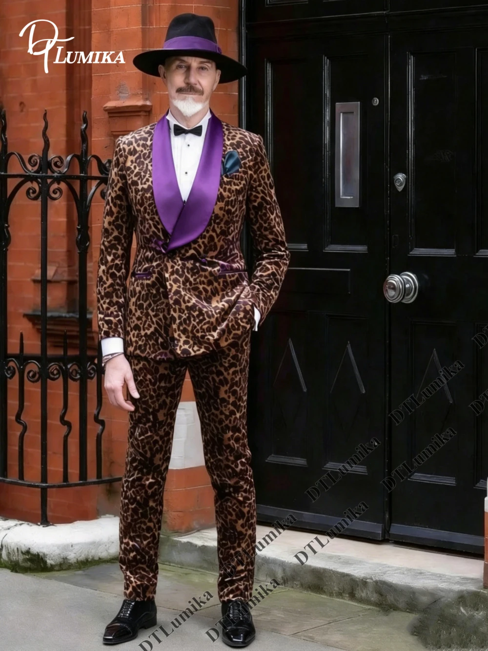Fashionable Men 2-Piece Suit Leopard Printed Jacket with Satin Shawl Lapel Doube Breasted Wedding Prom Suit Tuxedo Tailored
Fashionable Men 2-Piece Suit Leopard Printed Jacket with Satin Shawl Lapel Doube Breasted Wedding Prom Suit Tuxedo Tailored