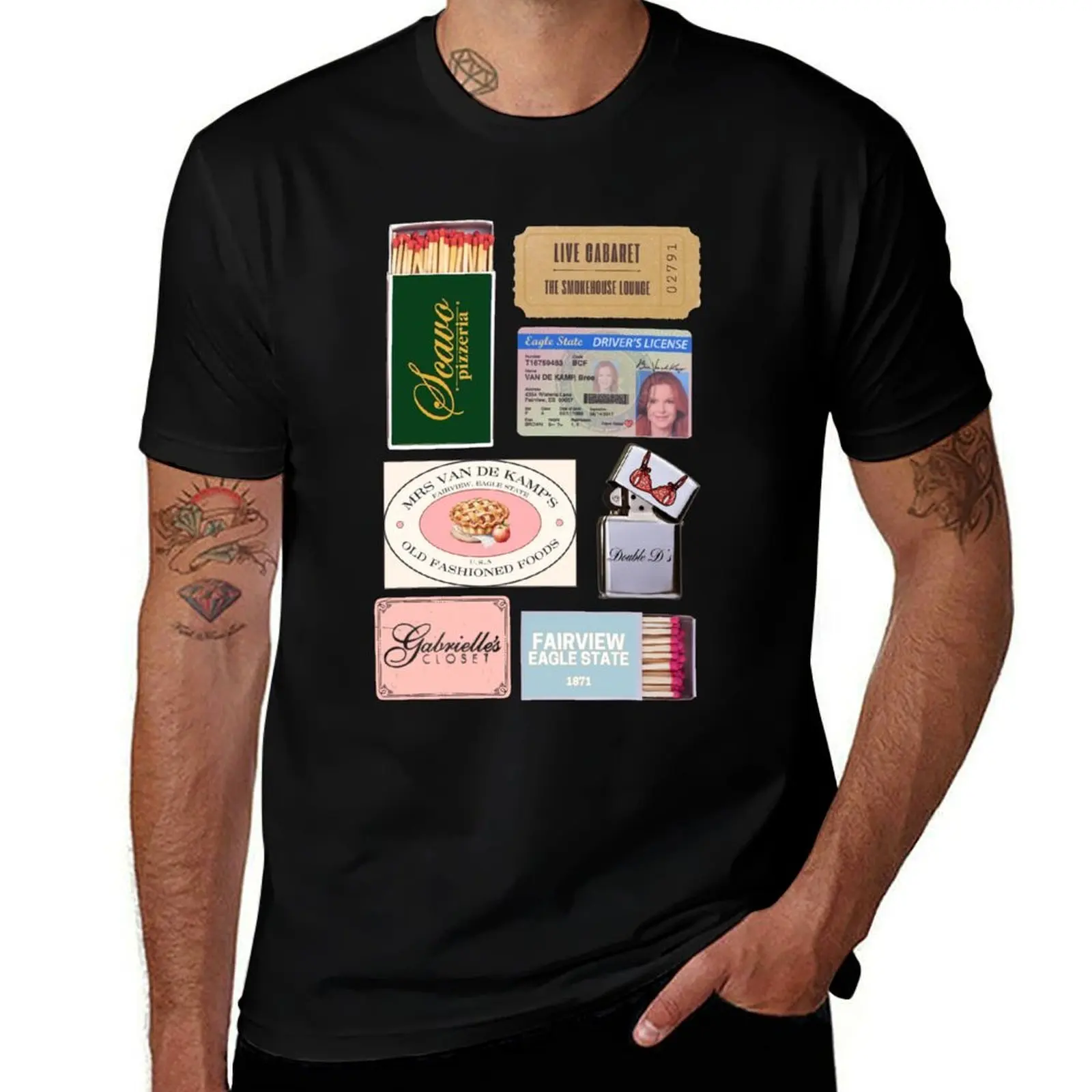 (Bree) Desperate Housewives inspired matchbox print T-Shirt cute clothes anime figures shirts men
(Bree) Desperate Housewives inspired matchbox print T-Shirt cute clothes anime figures shirts men