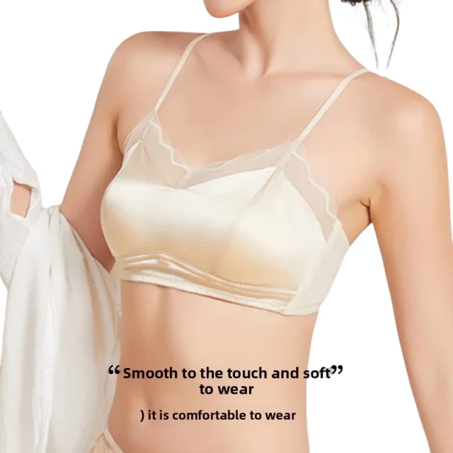 Summer Silk Cami Bra - 100% Mulberry Silk, Non-Slip Strapless, Wirefree Comfort, Seamless Underwear (Anti Slip) KUCLUT
Summer Silk Cami Bra - 100% Mulberry Silk, Non-Slip Strapless, Wirefree Comfort, Seamless Underwear (Anti Slip) KUCLUT