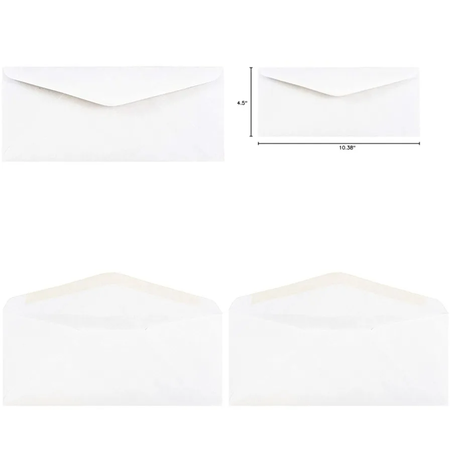 Business Commercial Envelopes - 4 1/2 x 10 3/8 - White - 50/Pack
Business Commercial Envelopes - 4 1/2 x 10 3/8 - White - 50/Pack