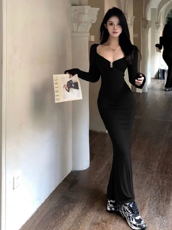 Hot Girl Long Sve Slim Fit Dr Pure Desire Sle High Waist Fi Tail Skirt Tight Bodycon Base Layer Autumn Winter Weigh...
Hot Girl Long Sve Slim Fit Dr Pure Desire Sle High Waist Fi Tail Skirt Tight Bodycon Base Layer Autumn Winter Weigh...