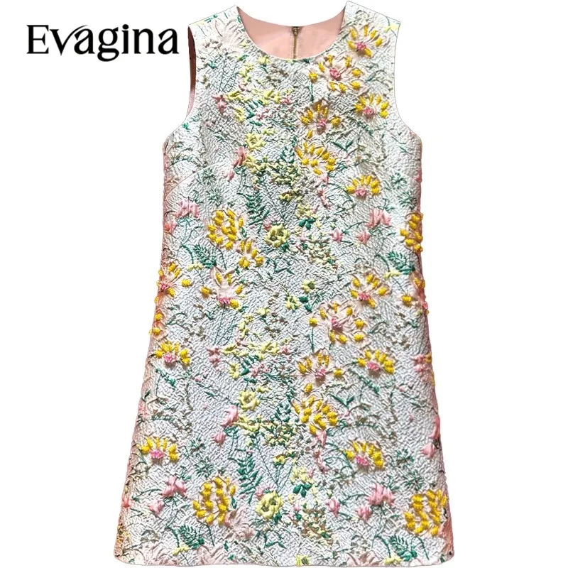 Женское жаккардовое мини-платье Evagina, элегантное свободное платье без рукавов с вышивкой бисером, весна-лето
Женское жаккардовое мини-платье Evagina, элегантное свободное платье без рукавов с вышивкой бисером, весна-лето