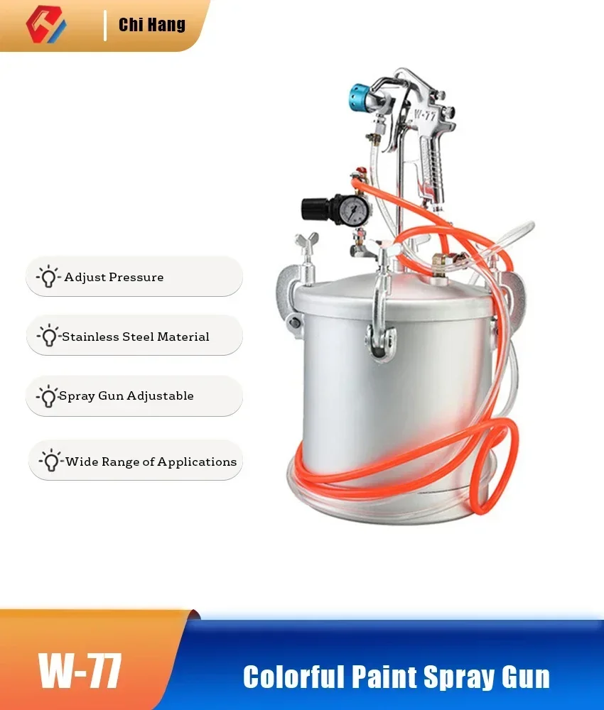 New Type 10L Colorful Paint Spray Gun Feed Pressure Paint Tank Latex Paint Spraying Machine Sand Spraying Grab Pressure Tank
New Type 10L Colorful Paint Spray Gun Feed Pressure Paint Tank Latex Paint Spraying Machine Sand Spraying Grab Pressure Tank