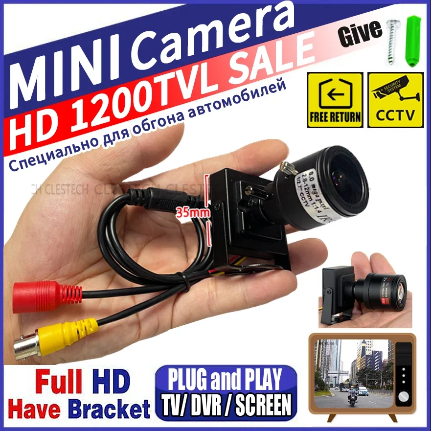 Мини-камера видеонаблюдения 2,8 мм-12 мм 1200TVL HD зум ручная фокусировка Металл Аналоговый видеонаблюдение Vidicon микро видео для дома/автомобиля
Мини-камера видеонаблюдения 2,8 мм-12 мм 1200TVL HD зум ручная фокусировка Металл Аналоговый видеонаблюдение Vidicon микро видео для дома/автомобиля