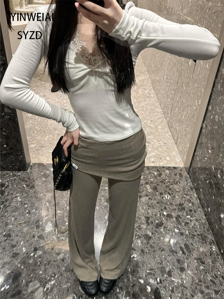 American Sle High Waist Yoga Pants Women's Elastic Sports ey Flared Pants Casual Loose Fit Straight Leg Pants
American Sle High Waist Yoga Pants Women's Elastic Sports ey Flared Pants Casual Loose Fit Straight Leg Pants