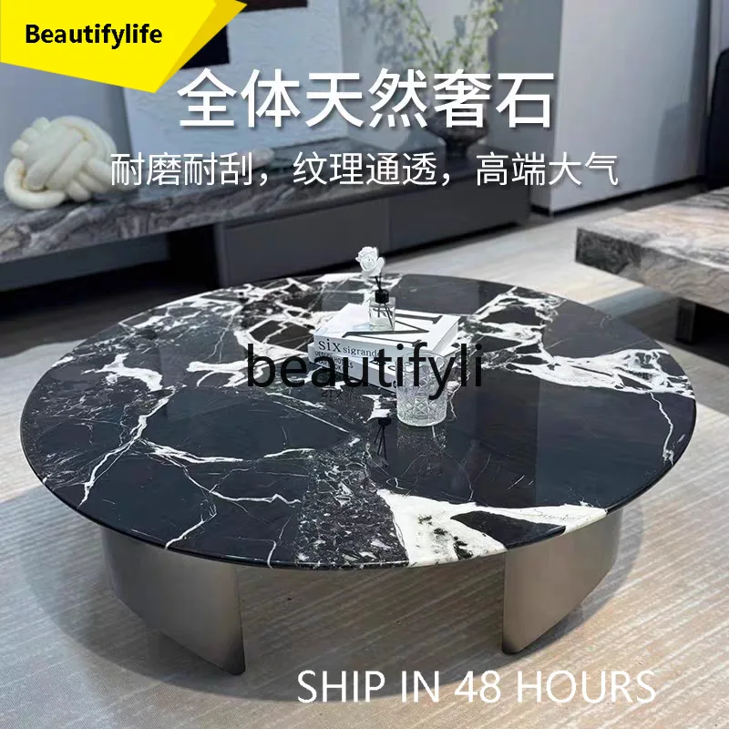 53 Italian Minimalist Designer Natural Luxury Stone Black Rose Round Coffee Table Marble Coffee Table
53 Italian Minimalist Designer Natural Luxury Stone Black Rose Round Coffee Table Marble Coffee Table