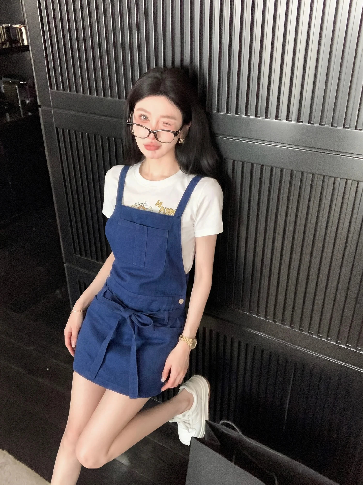 MaoNi French Style Splice Cotton Workwear Dress Women's Slimming Waist Midi Skirt Blue Spring Summer Casual Dress
MaoNi French Style Splice Cotton Workwear Dress Women's Slimming Waist Midi Skirt Blue Spring Summer Casual Dress