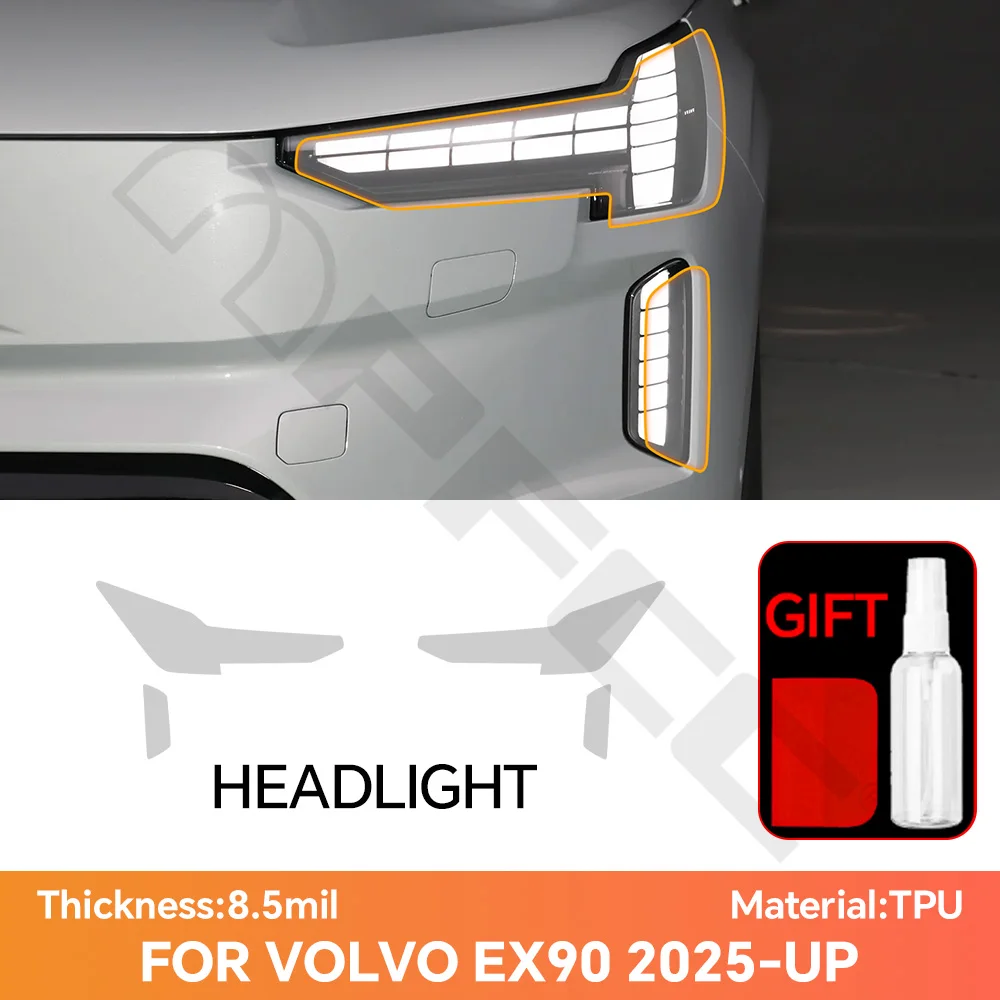PreCut For Volvo EX90 2025-2026 Clear Paint Protection Film TPU Self-Healing Non-Yellowing Headlight Rearview PPF Car Wrap Film
PreCut For Volvo EX90 2025-2026 Clear Paint Protection Film TPU Self-Healing Non-Yellowing Headlight Rearview PPF Car Wrap Film