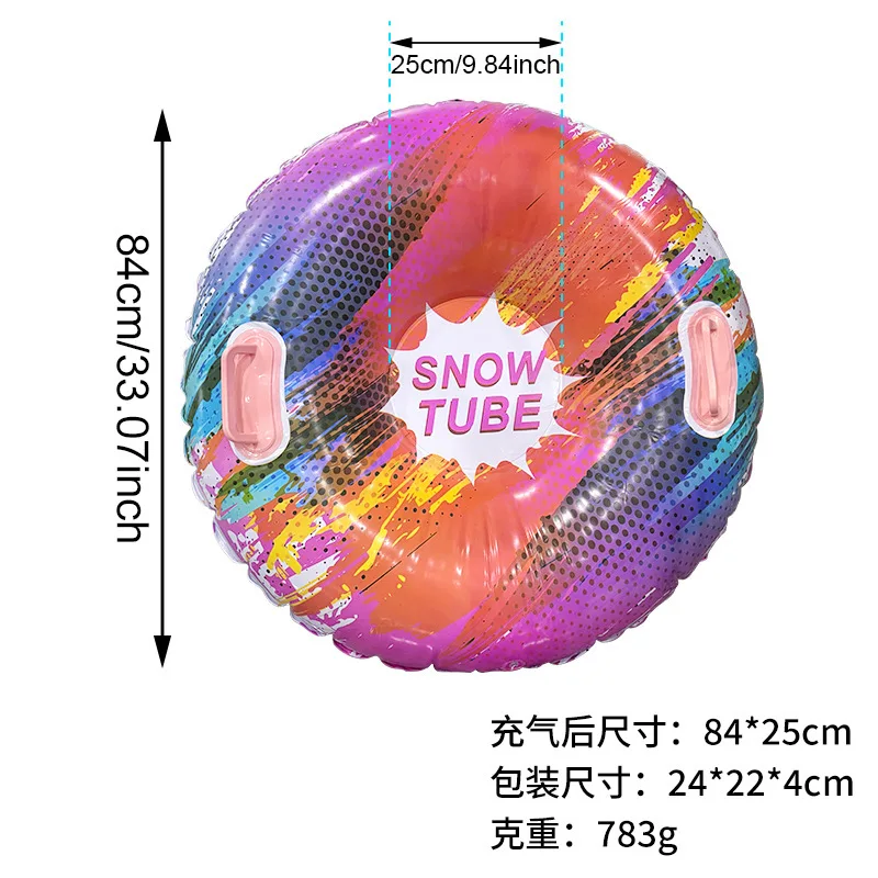 1pc New Product Colorful Skiing Ring Thickened PVC Inflatable Skiing Seat Ring Snow Mountain Park Tools Winter Party Game Props
1pc New Product Colorful Skiing Ring Thickened PVC Inflatable Skiing Seat Ring Snow Mountain Park Tools Winter Party Game Props