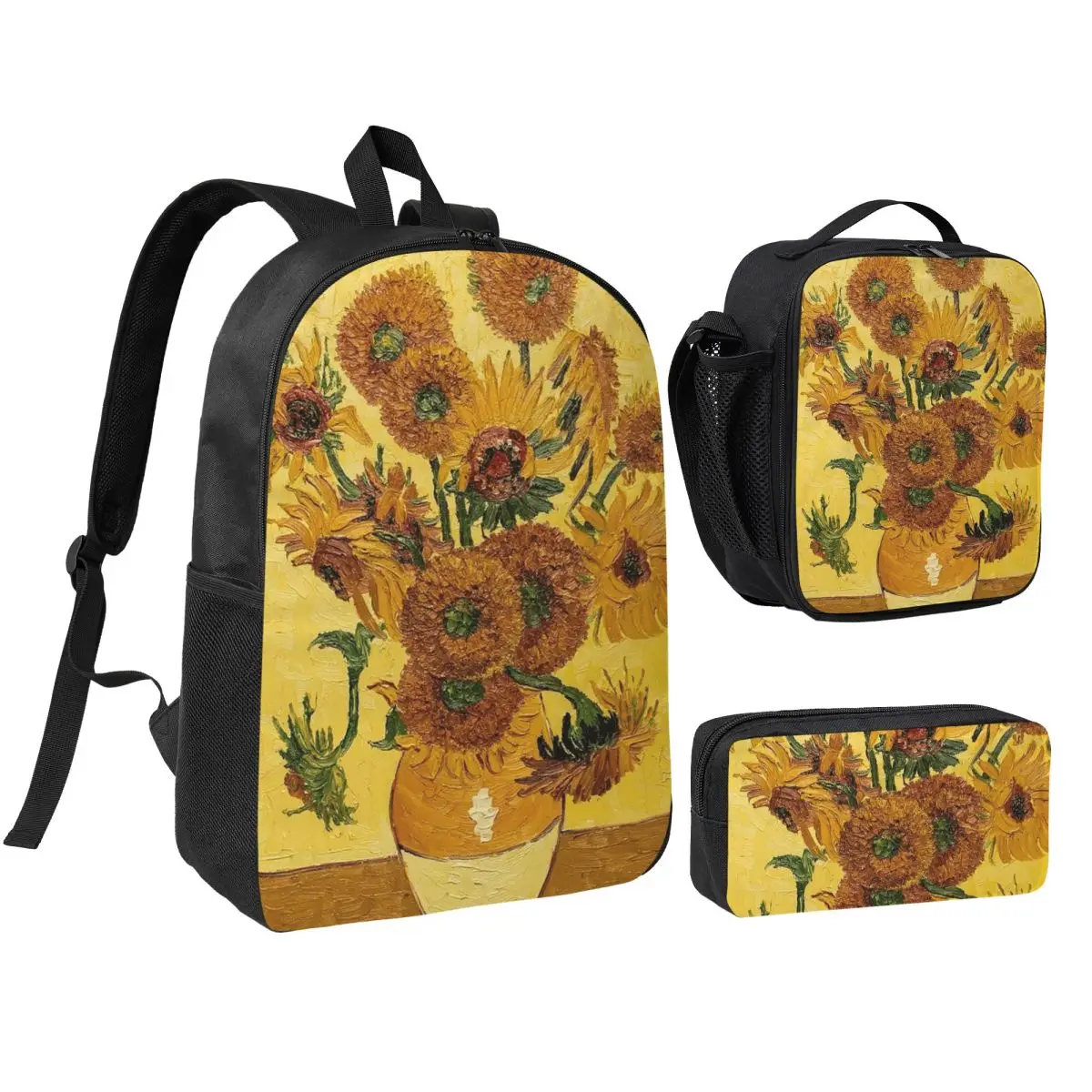 Vincent Van Gogh Sunflowers Sun Flowers Backpack Boys Girls BookBag School Bag Shoulder Bags 3ps Insulated Lunch Bag Pencil Case
Vincent Van Gogh Sunflowers Sun Flowers Backpack Boys Girls BookBag School Bag Shoulder Bags 3ps Insulated Lunch Bag Pencil Case