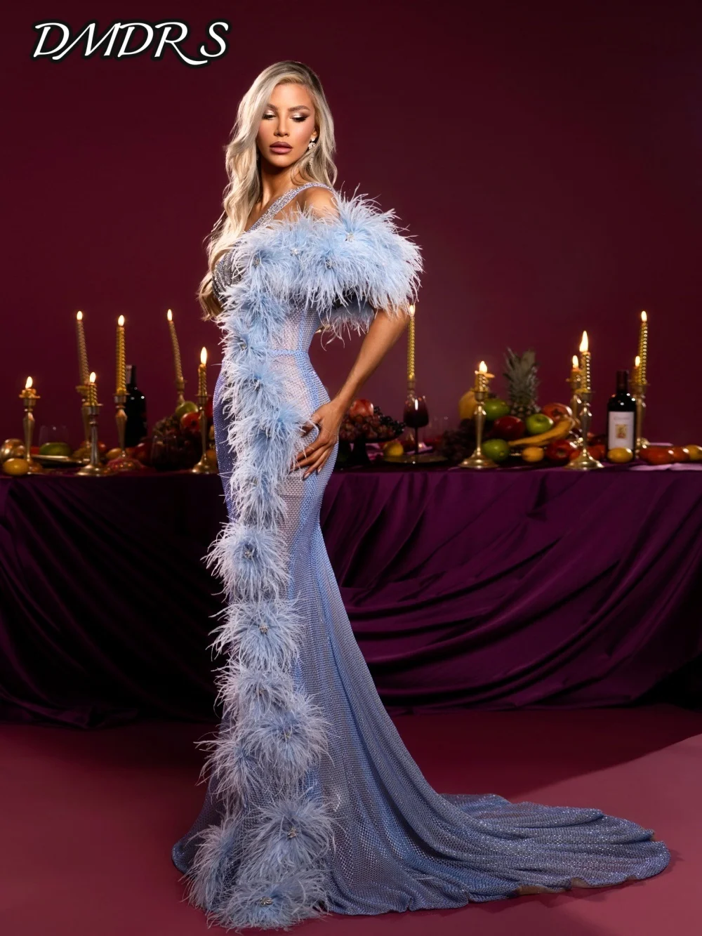 Charming One Shoulder Evening Dress Romantic Feathered Beaded Party Gown Formal A-line Floor Length Party Dresses فساتين سهرة
Charming One Shoulder Evening Dress Romantic Feathered Beaded Party Gown Formal A-line Floor Length Party Dresses فساتين سهرة