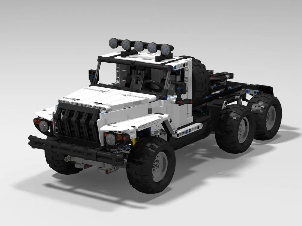Строительные блоки, модель грузовика 6x6 MOC, белый автомобиль, 1343 шт., развивающая игрушка для мальчиков и девочек, детей
Строительные блоки, модель грузовика 6x6 MOC, белый автомобиль, 1343 шт., развивающая игрушка для мальчиков и девочек, детей