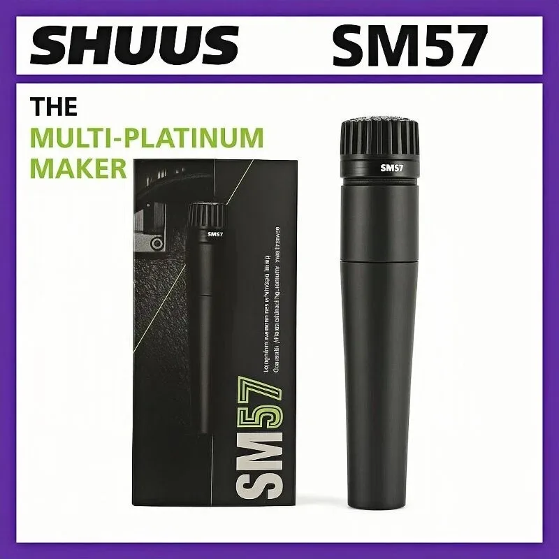 SM57 SM 57 Unidirectional Cardioid Dynamic Microphone, Instrument Microphone,for BBOX Recording , Instrument Recording 2026 NEW
SM57 SM 57 Unidirectional Cardioid Dynamic Microphone, Instrument Microphone,for BBOX Recording , Instrument Recording 2026 NEW