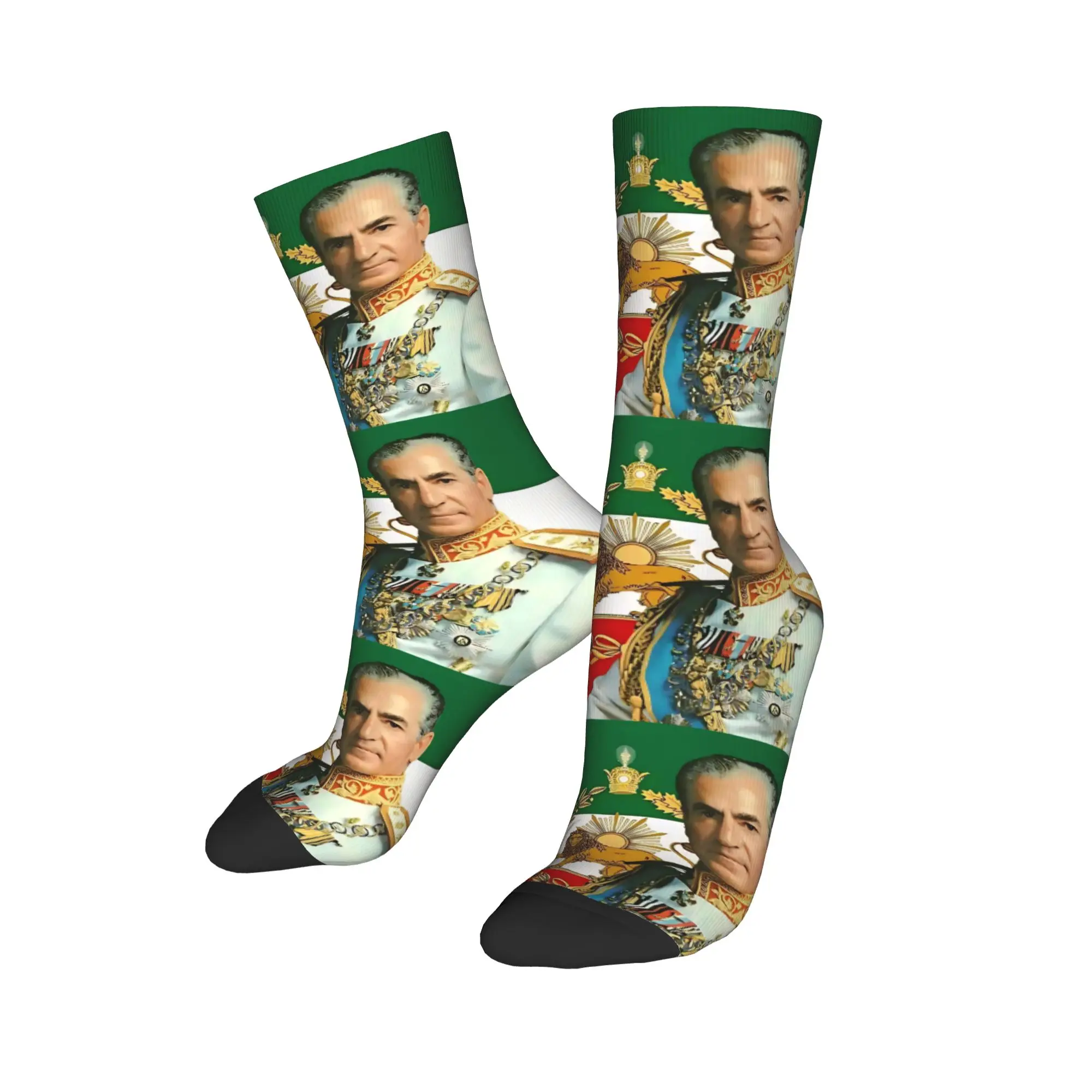 Funny Mohammad Reza Pahlavi Iran Flag Basketball Socks Polyester Crew Socks for Women Men Non-slip
Funny Mohammad Reza Pahlavi Iran Flag Basketball Socks Polyester Crew Socks for Women Men Non-slip