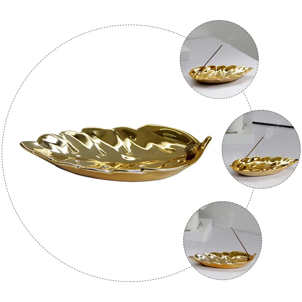 Leaf Shaped Incense Burner Ceramic Aroma Stove Decor for Meditation Yoga Room Desktop Censer Ornament
Leaf Shaped Incense Burner Ceramic Aroma Stove Decor for Meditation Yoga Room Desktop Censer Ornament