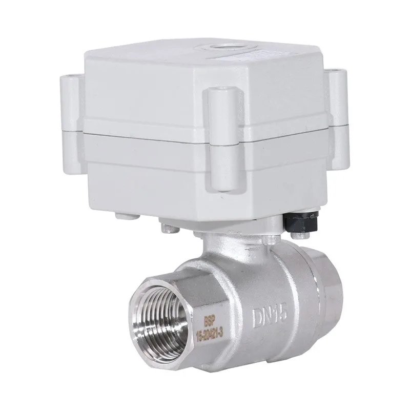 Wholesale Stainless Steel Brass BSP NPT Motorized DN20 12V Electric Actuator Ball Valve 12V 24V 110V 220V
Wholesale Stainless Steel Brass BSP NPT Motorized DN20 12V Electric Actuator Ball Valve 12V 24V 110V 220V