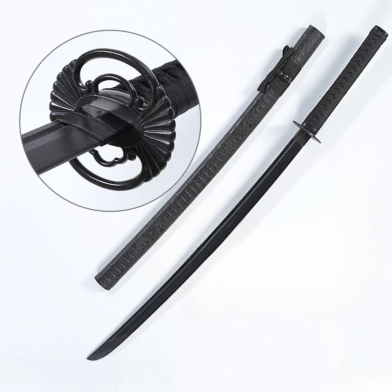 103cm/40.56in Black Swords With Sheath Cosplay Bamboo Weapons Model Props Training Samurai Collectible Desktop Display Ornaments
103cm/40.56in Black Swords With Sheath Cosplay Bamboo Weapons Model Props Training Samurai Collectible Desktop Display Ornaments