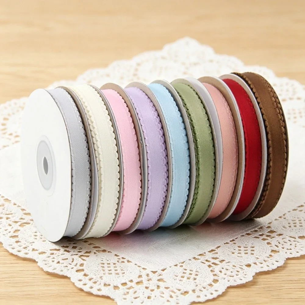 DIY Craft Satin Ribbon Bubble Edge Double Face Decorative Ribbon Solid Color Easy to Cut Wavy Edge Ribbon Flower Bouquet Packing
DIY Craft Satin Ribbon Bubble Edge Double Face Decorative Ribbon Solid Color Easy to Cut Wavy Edge Ribbon Flower Bouquet Packing