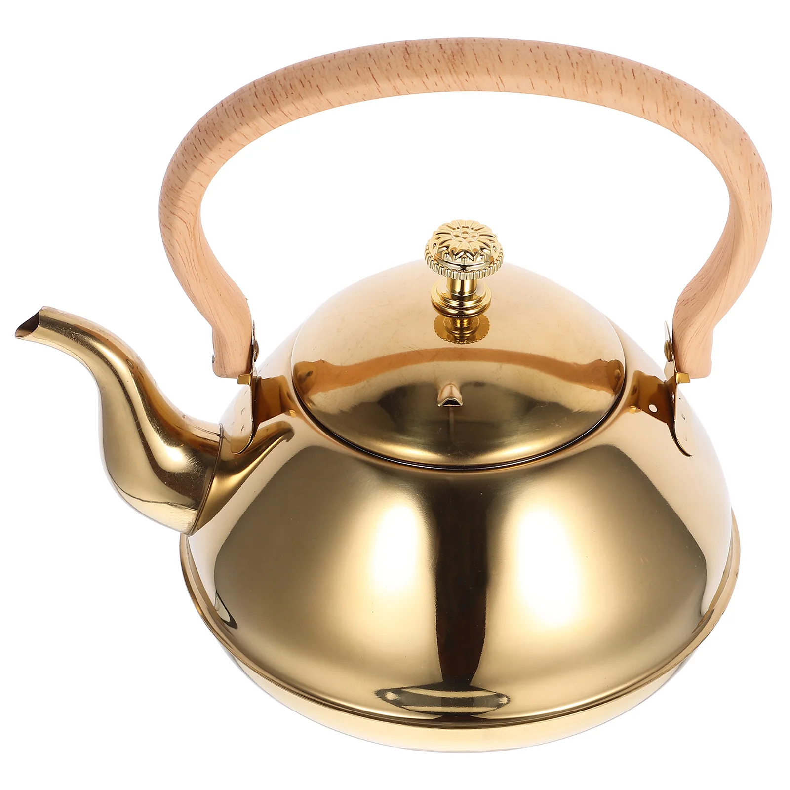 1pc Handle Boiling Kettle Stainless Steel Teapot Metal Water Jug Stovetop Portable Home Tea Kettle With Lid
1pc Handle Boiling Kettle Stainless Steel Teapot Metal Water Jug Stovetop Portable Home Tea Kettle With Lid