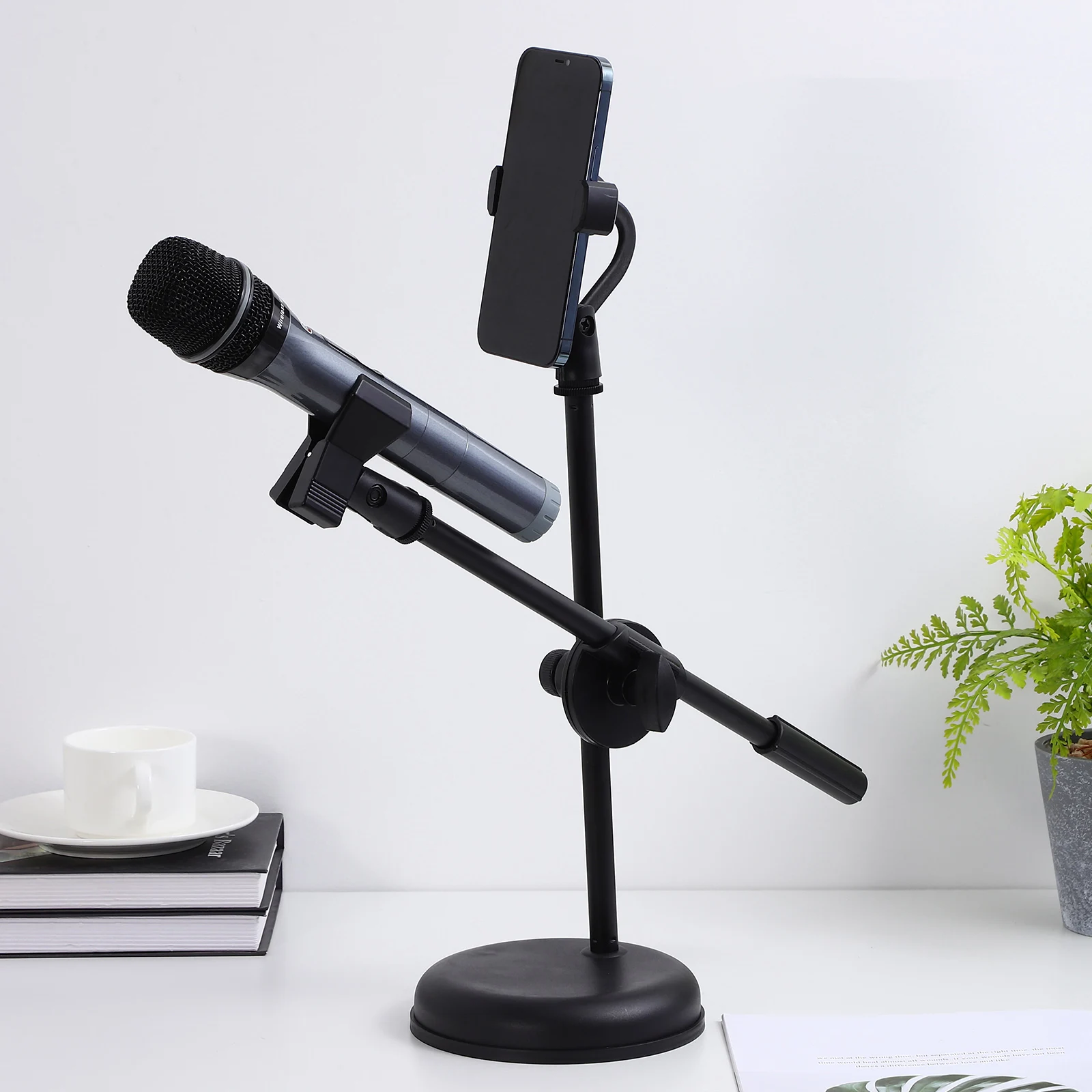 Microphone Stand Accessories Desk Multipurpose Adjustable Holder for Microphones Plastic Mount
Microphone Stand Accessories Desk Multipurpose Adjustable Holder for Microphones Plastic Mount