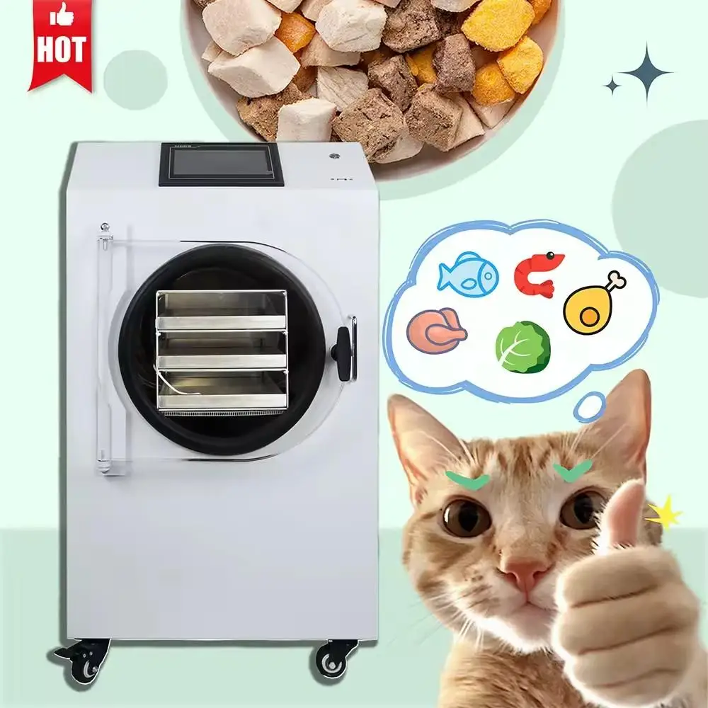 Smart Touchscreen Food Vacuum Freeze Dryer - Mini Household Dried Fruit Freeze Drying Equipment for Home Use 
Smart Touchscreen Food Vacuum Freeze Dryer - Mini Household Dried Fruit Freeze Drying Equipment for Home Use