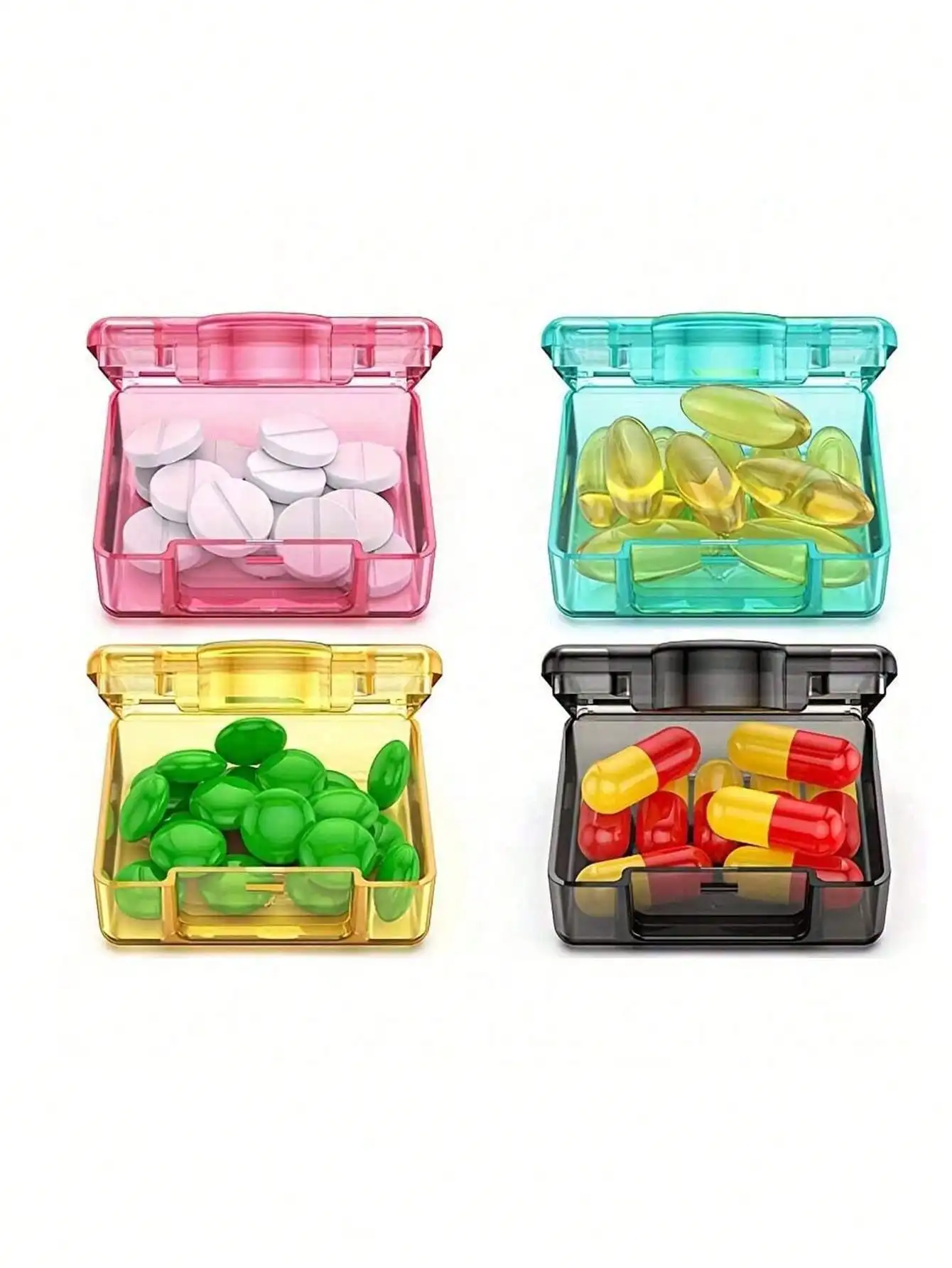 4pcs Mini Transparent Medicine Box, Portable Pill Organizer, Compact And Convenient, Suitable For Travel
4pcs Mini Transparent Medicine Box, Portable Pill Organizer, Compact And Convenient, Suitable For Travel