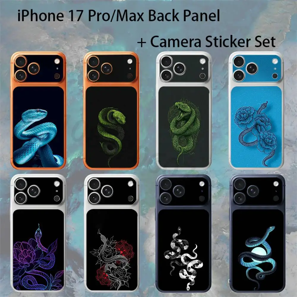 Snake For iPhone 17 Pro /Pro Max Battry Back Cover with Camera Decal Skin Rear Protective Sticker Film
Snake For iPhone 17 Pro /Pro Max Battry Back Cover with Camera Decal Skin Rear Protective Sticker Film