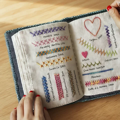1 set of embroidery embroidery books, stitch books, DIY stitch books, embroidery sewing books, embroidery sewing books, embroide