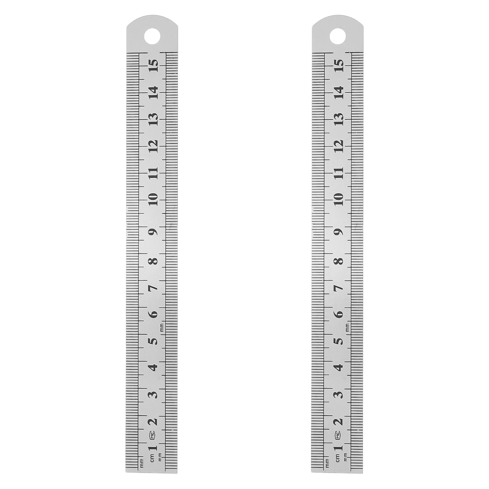 2pcs Stainless Steel Ruler 15Cm Dual Scale Metric Imperial Straight Edge Measuring Tool For Drafting School Office Baking
2pcs Stainless Steel Ruler 15Cm Dual Scale Metric Imperial Straight Edge Measuring Tool For Drafting School Office Baking