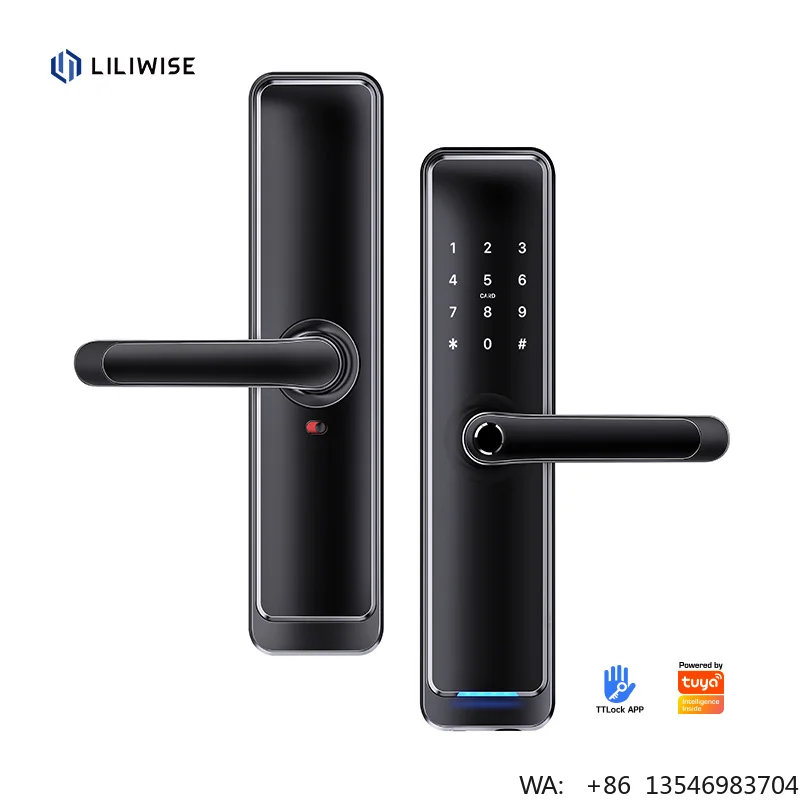 Liliwise Electronic Ttlock Alexa App Biometric Keypad Smart Digital Home Tuya Fingerprint Handle Code Password Wifi Door Lock
Liliwise Electronic Ttlock Alexa App Biometric Keypad Smart Digital Home Tuya Fingerprint Handle Code Password Wifi Door Lock