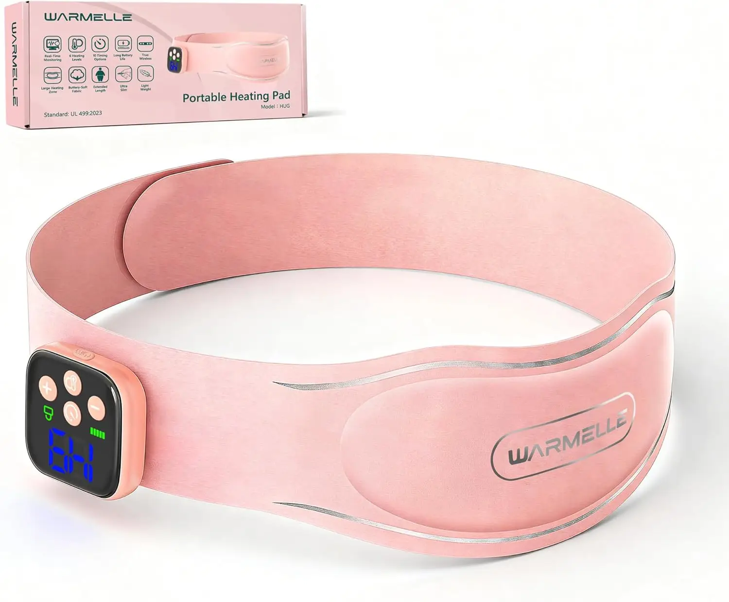 Cordless Heating Pad for Menstrual Cramps, Portable Back Pain Relief, Fast Heating, Rechargeable, 6 Levels
Cordless Heating Pad for Menstrual Cramps, Portable Back Pain Relief, Fast Heating, Rechargeable, 6 Levels