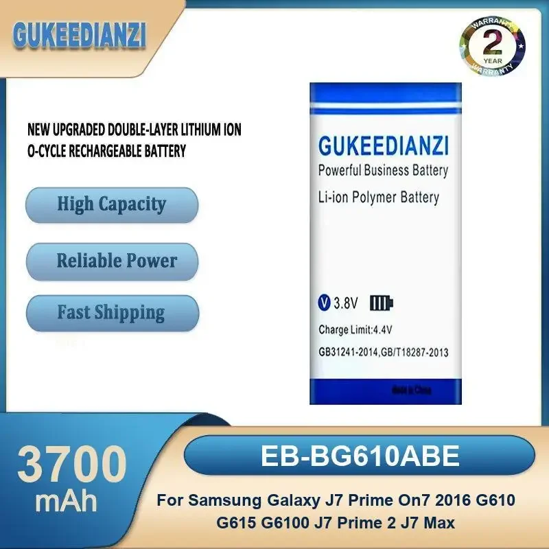 EB-BG610ABE 3700mAh High Capacity Mobile Phone Battery For Samsung Galaxy J7 Prime On7 2016 G610 G615 G6100 J7 Prime 2 J7 Max
EB-BG610ABE 3700mAh High Capacity Mobile Phone Battery For Samsung Galaxy J7 Prime On7 2016 G610 G615 G6100 J7 Prime 2 J7 Max
