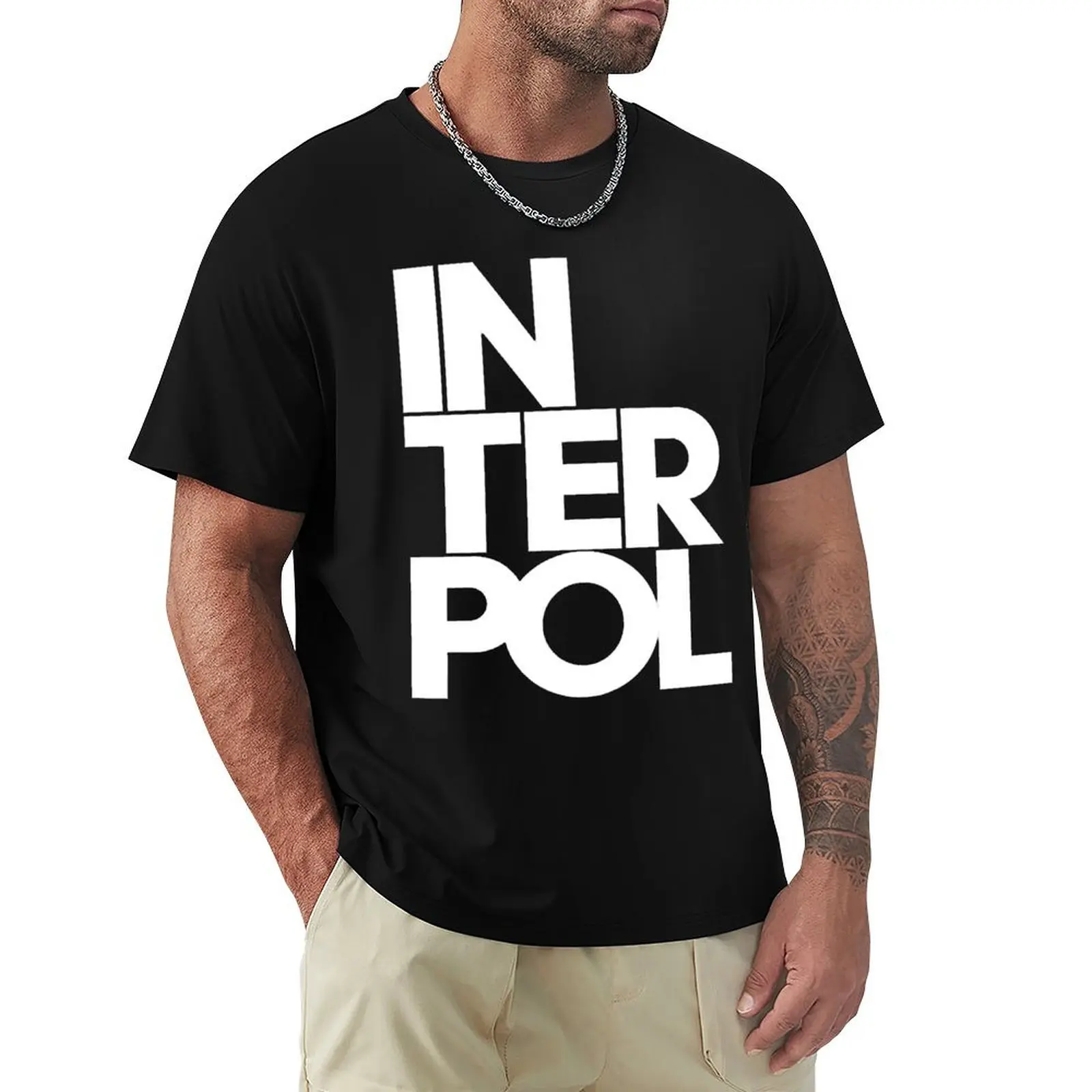Interpol T-Shirt designer shirts anime tshirt sweat T-shirt men
Interpol T-Shirt designer shirts anime tshirt sweat T-shirt men